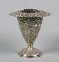 An American Silver Repousse Vase by Loring Andrews
