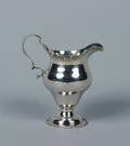 A George III Silver Helmet Form Creamer Charles Chesterman London