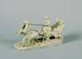 A ScheibeAlsbach Biscuit Porcelain Figural Group of Napoleon I in a Sleigh