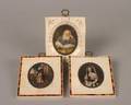 A Group of Three Portrait Miniatures