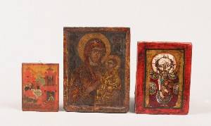 A Group of Three RussoGreek Icons