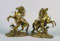 A Pair of Gilt Bronze Marley Horses