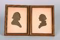A Pair of Silhouettes by Charles Wilson Peale