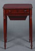 An American Mahogany Sewing Table
