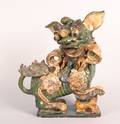 A Chinese Earthenware Foo Dog