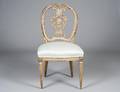 252 NEOCLASSICAL PAINTED AND GILT SIDE CHAIR