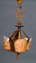An Art Deco Hanging Light Fixture