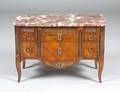 245 LOUIS XV STYLE MINIATURE MAHOGANY COMMODE
