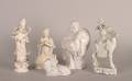 A Group of Five Porcelain Blanc de Chine Figures