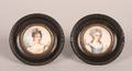 A Pair of Portrait Miniatures on Ivory