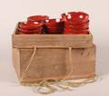A Group of Japanese Red Lacquer Bowls