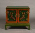 A Chinese Style Lacquered Low Cabinet
