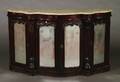 A Victorian Rosewood Marble Top Sideboard