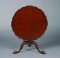 A Chippendale Style Tilt Top Mahogany Side Table