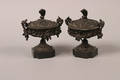 A Pair of Continental Bronze Urn Brules Parfums