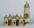 A German Ceramic Stein Set