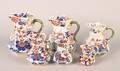 An Assembled Set of Six Masons Ironstone Graduated Pitchers