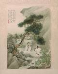 A Set of Twelve Chinese Paintings on Paper
