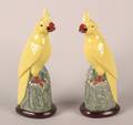 A Pair of Chinese Porcelain Figures of Parrots