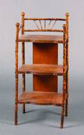 A Victorian Bamboo Three Tier Etagere