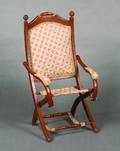 A Victorian Carved Folding Chair