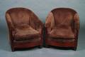 A Pair of Art Deco Tub Chairs
