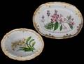 104 SPODE PORCELAIN OPEN VEGETABLE BOWL AND OVAL PLATT