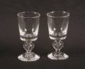 A Set of Ten Steuben Baluster Sherry Goblets