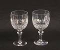 A Set of Ten Cut Glass Goblets