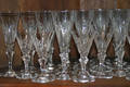 An Assembled Partial Set of Cut Glass Stemware