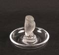 A Lalique Rapace Clear and Frosted Glass Ashtray