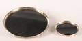 A Pair of Silver Rimmed Trays