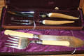 A Silver Bone Handled Carving Set