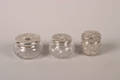 A Group of American Silver and Cut Glass Dresser Boxes