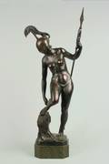 An Austrian Bronze Figure of Diana