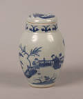 A Chinese Blue and White Porcelain Jar and Cover