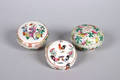 Three Chinese Famille Rose Porcelain Boxes and Covers