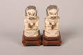 A Pair of Chinese Carved Ivory Buddhist Lions
