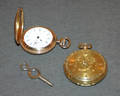 A Gentlemans 18 Karat Yellow Gold KeyWind Key Set Pocketwatch