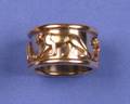 A Ladys 18 Karat Yellow and White Gold Ring in a Panther Design Cartier