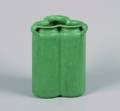 A Teco Pottery Matte Green Vase