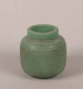 A Teco Pottery Matte Green Vase