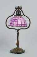 A Tiffany Studios Patinated Bronze Table Lamp