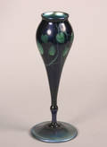 A Tiffany Favrile Blue Glass Vase