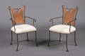 A Set of Four Wrought Iron Dining Chairs Alexandra Diez