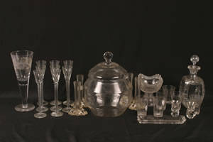 A Collection of Colorless Glass Articles