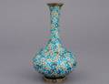 127 FINE FOIL CLOISONNE ENAMEL VASE