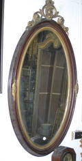 An American Mahogany and Giltwood Mirror