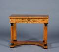 A Biedermeier Birch Console Table