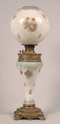 A Victorian Gone With The Wind Style Oil Lamp